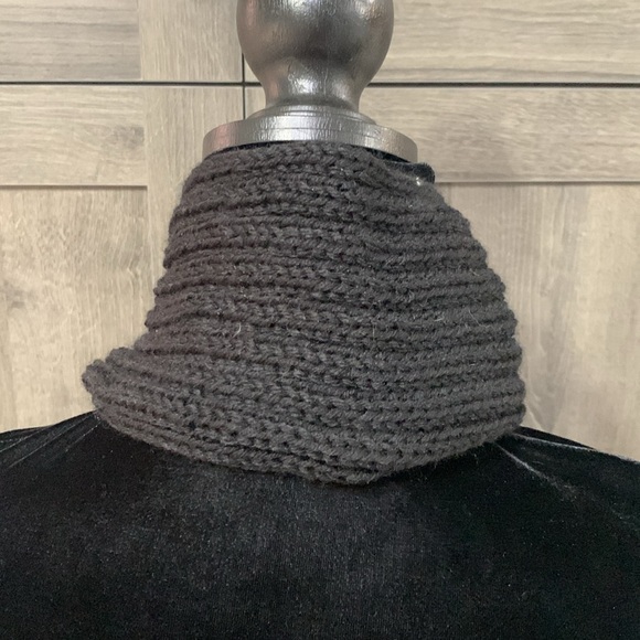 Black Knit Cotton Yarn Head Wrap Head Band Woman's One Size - Picture 3 of 6